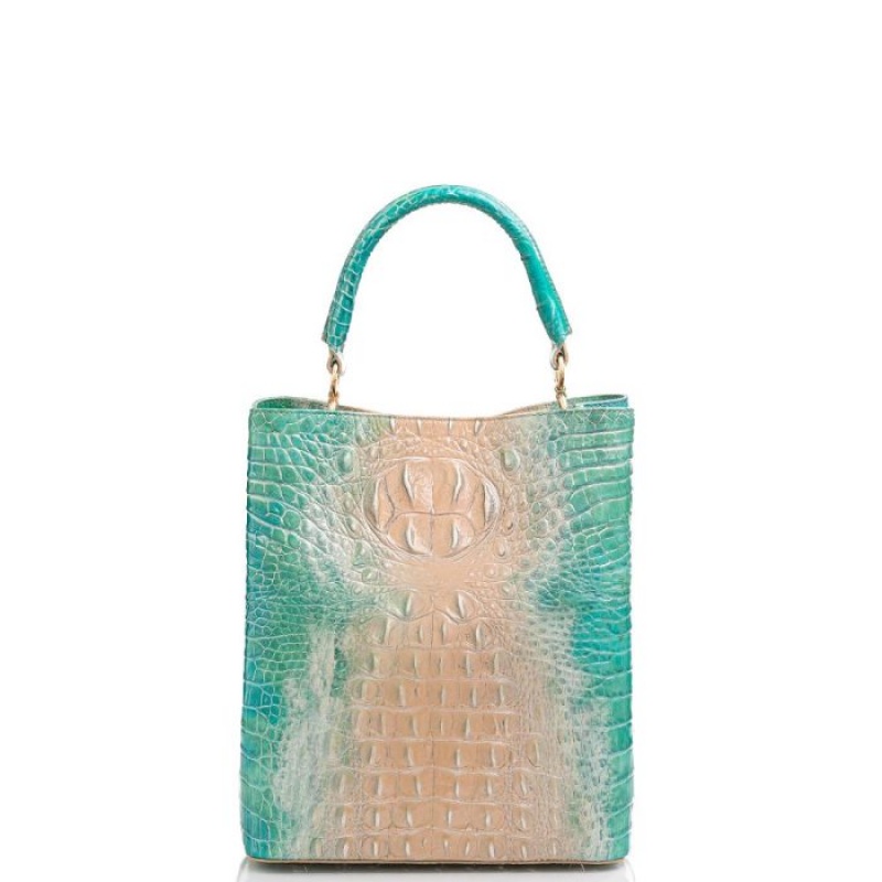 Women's Brahmin Amelia Bucket Bags Ocean Ombre Melbourne | MBQT3822