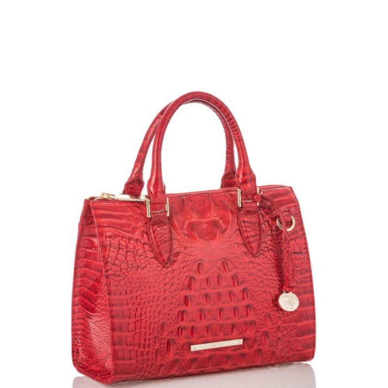 Women's Brahmin Anywhere Convertible Satchel Bags Carnation Melbourne | GGLV7136