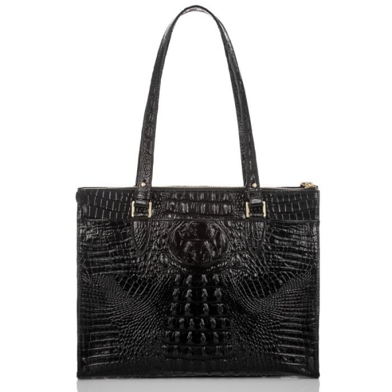 Women's Brahmin Anywhere Tote Tote Bags Black | FDCU4812