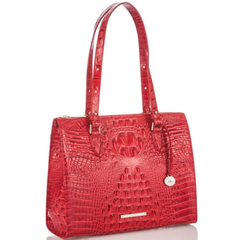 Women's Brahmin Anywhere Tote Tote Bags Carnation Melbourne | IJIB6710