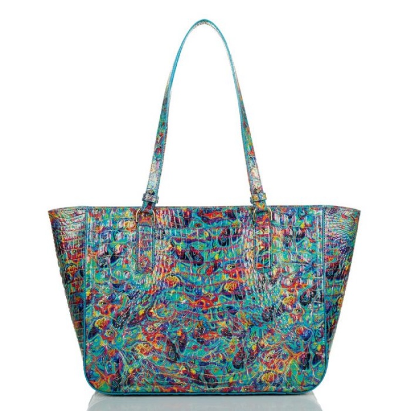 Women's Brahmin Ashlee Tote Bags Blue | IATS1812