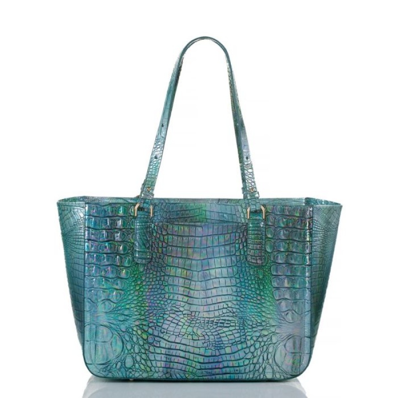 Women's Brahmin Ashlee Tote Bags Blue | TBAQ3869