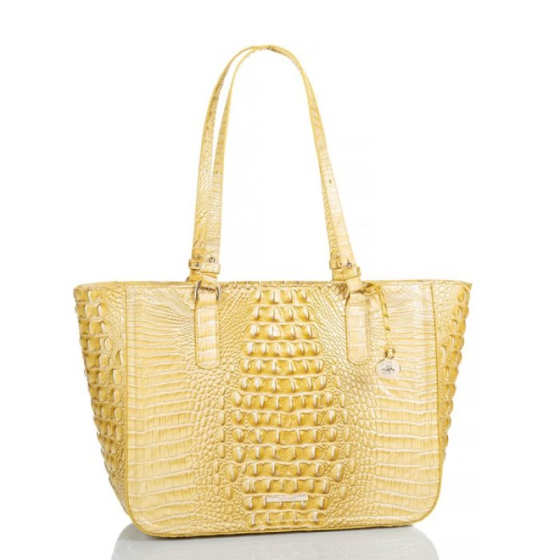 Women's Brahmin Ashlee Tote Bags Butter Melbourne | LZOI6389