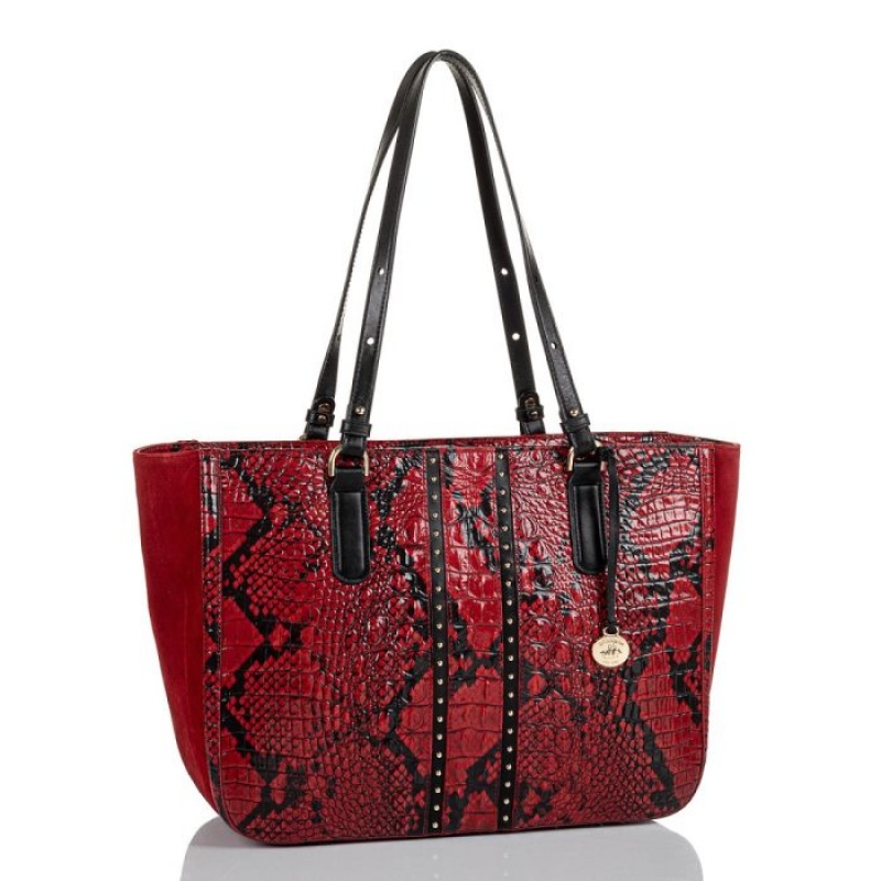 Women's Brahmin Ashlee Tote Bags Lipstick Avedon | WITN6826