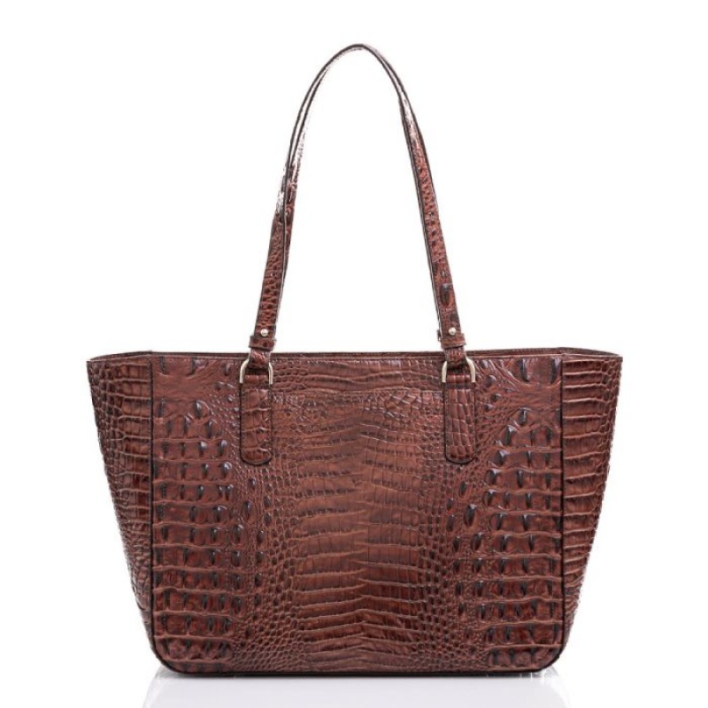 Women's Brahmin Ashlee Tote Bags Pecan Melbourne | GWGY6392