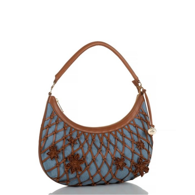 Women's Brahmin Bekka Shoulder Bags Brown | LJWM7034