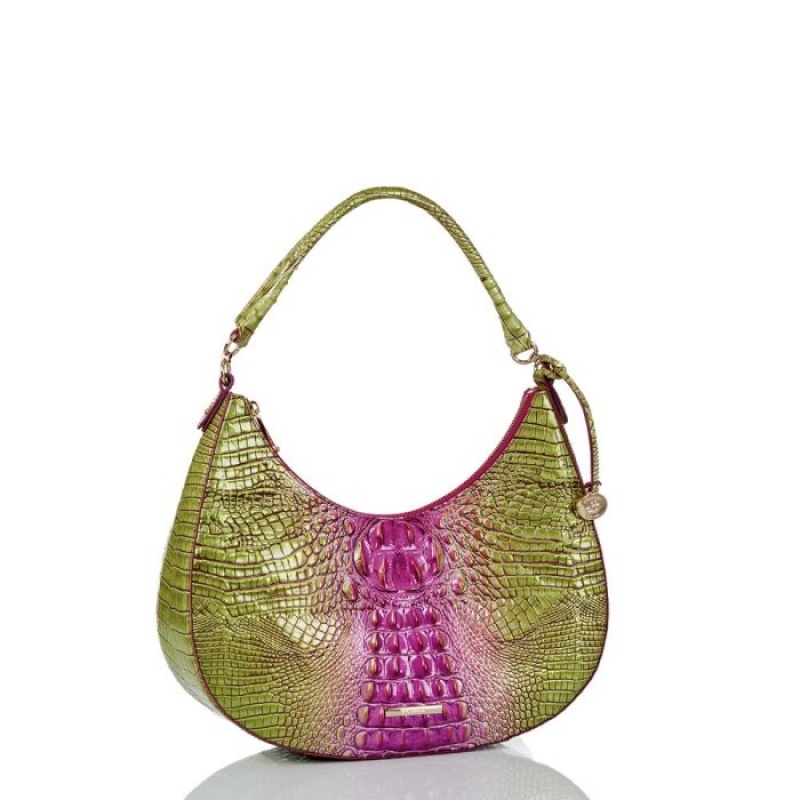 Women's Brahmin Bekka Shoulder Bags Limeade Ombre Melbourne | FBMS3682