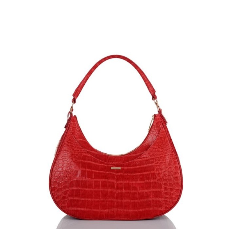 Women's Brahmin Bekka Shoulder Bags Red | YJJD9537