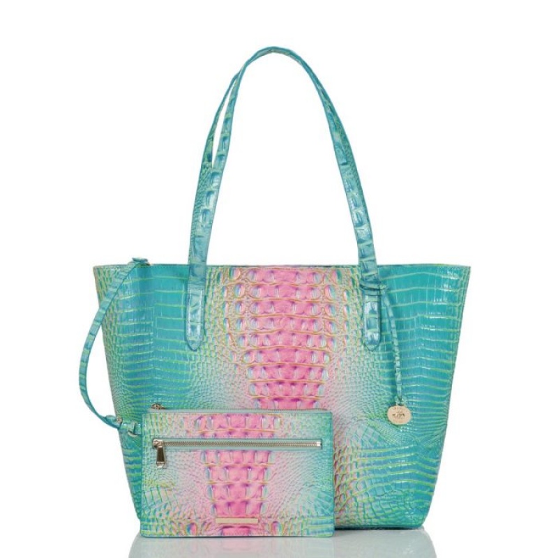 Women's Brahmin Brooke Tote Bags Cotton Candy Ombre Melbourne | LOLY6629