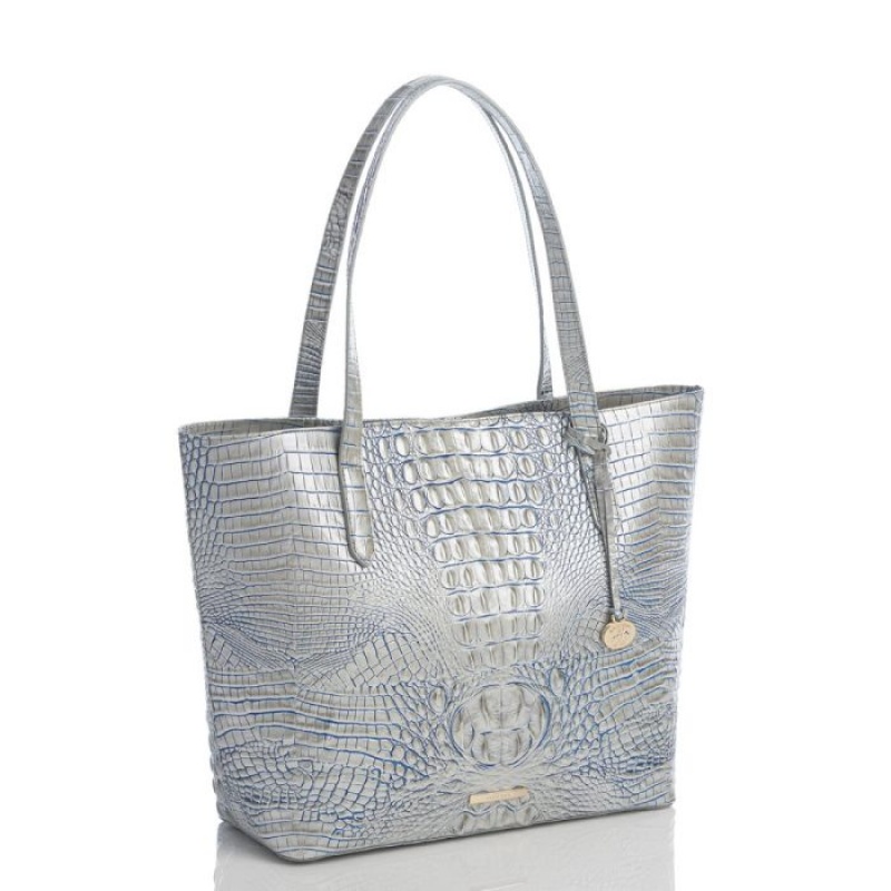 Women's Brahmin Brooke Tote Bags Eggshell Melbourne | KNTV0343