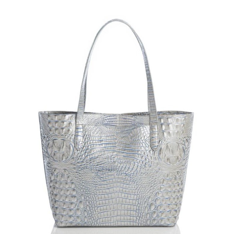 Women's Brahmin Brooke Tote Bags Eggshell Melbourne | KNTV0343