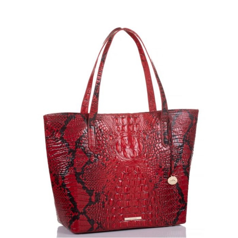 Women's Brahmin Brooke Tote Bags Lipstick Ombre Melbourne | UINF4322