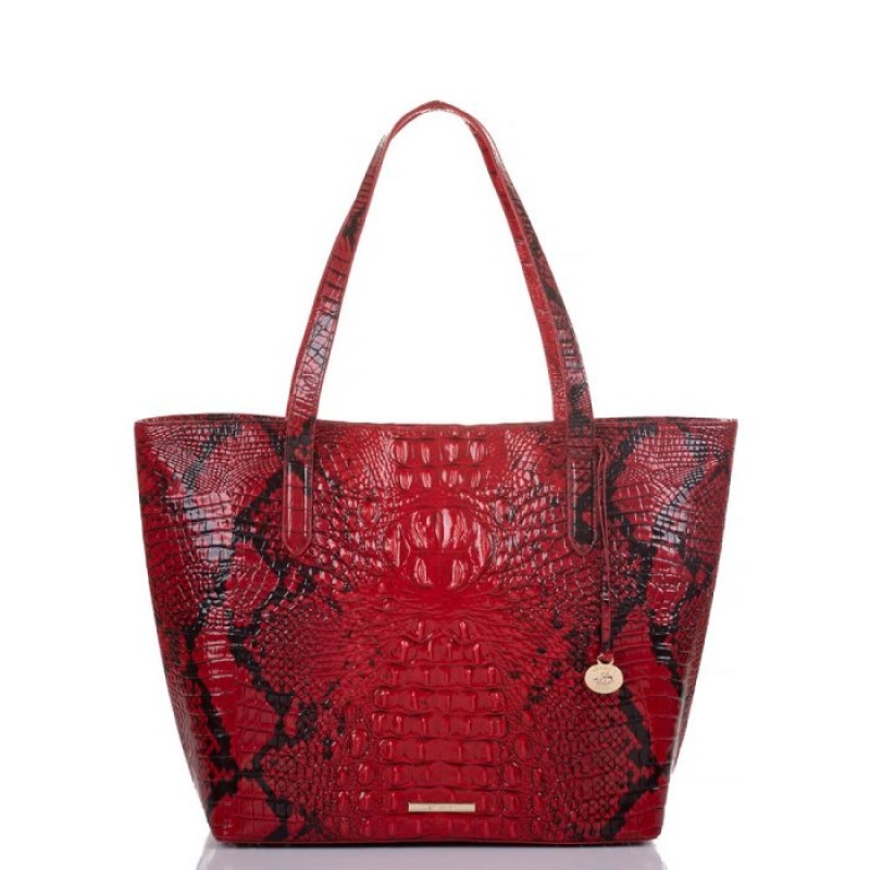 Women\'s Brahmin Brooke Tote Bags Lipstick Ombre Melbourne | UINF4322