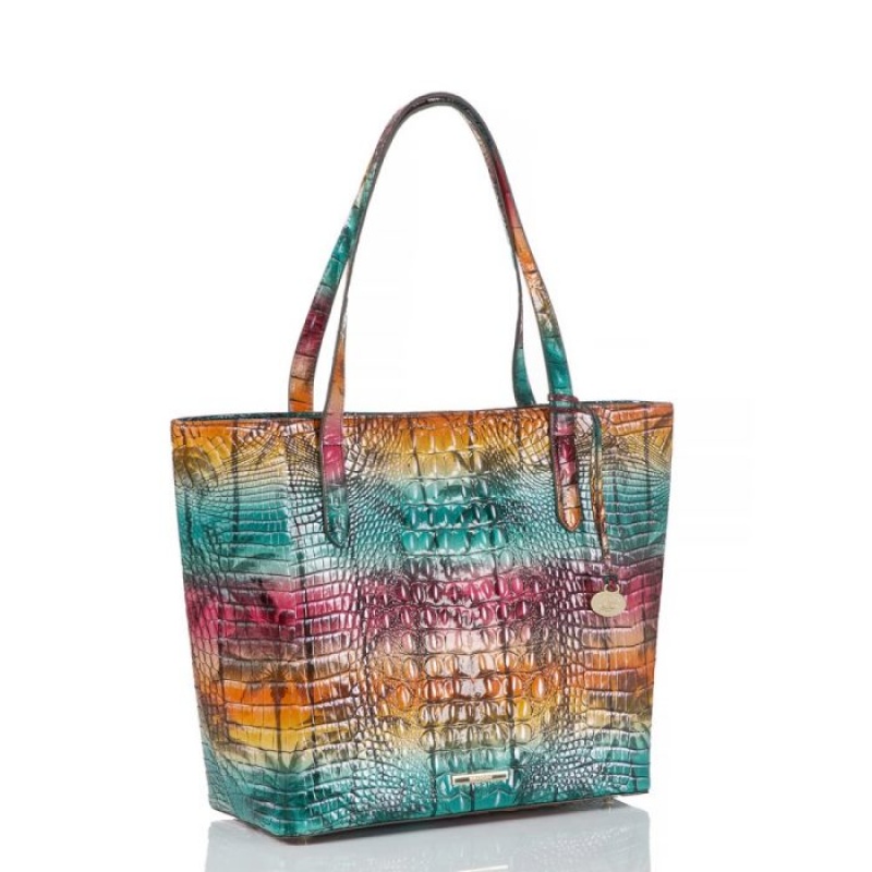 Women's Brahmin Brooke Tote Bags Luau Melbourne | RARU5786