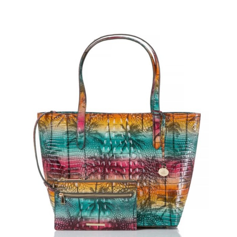 Women's Brahmin Brooke Tote Bags Luau Melbourne | RARU5786