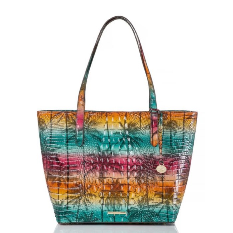 Women\'s Brahmin Brooke Tote Bags Luau Melbourne | RARU5786