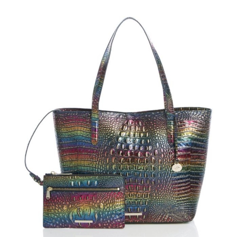 Women's Brahmin Brooke Tote Bags Technicolor Melbourne | HBLC0986