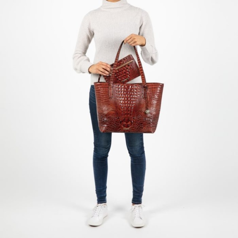 Women's Brahmin Brooke Tote Bags Wildcat Melbourne | CGFL3404