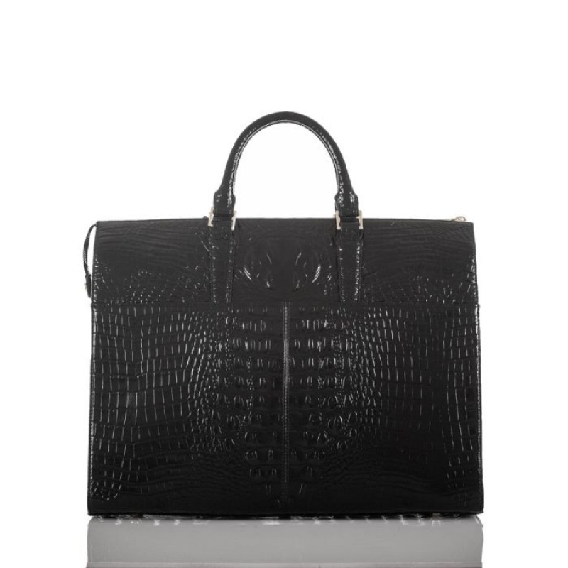 Women's Brahmin Business Tote Business Bags Black | VAIT1622