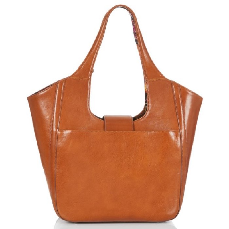 Women's Brahmin Carla Tote Bags Brown | HZML4695