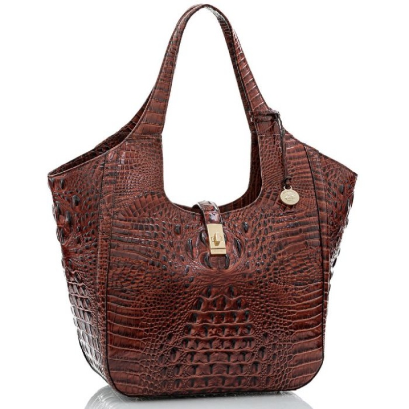 Women's Brahmin Carla Tote Bags Pecan Melbourne | IHVK7199