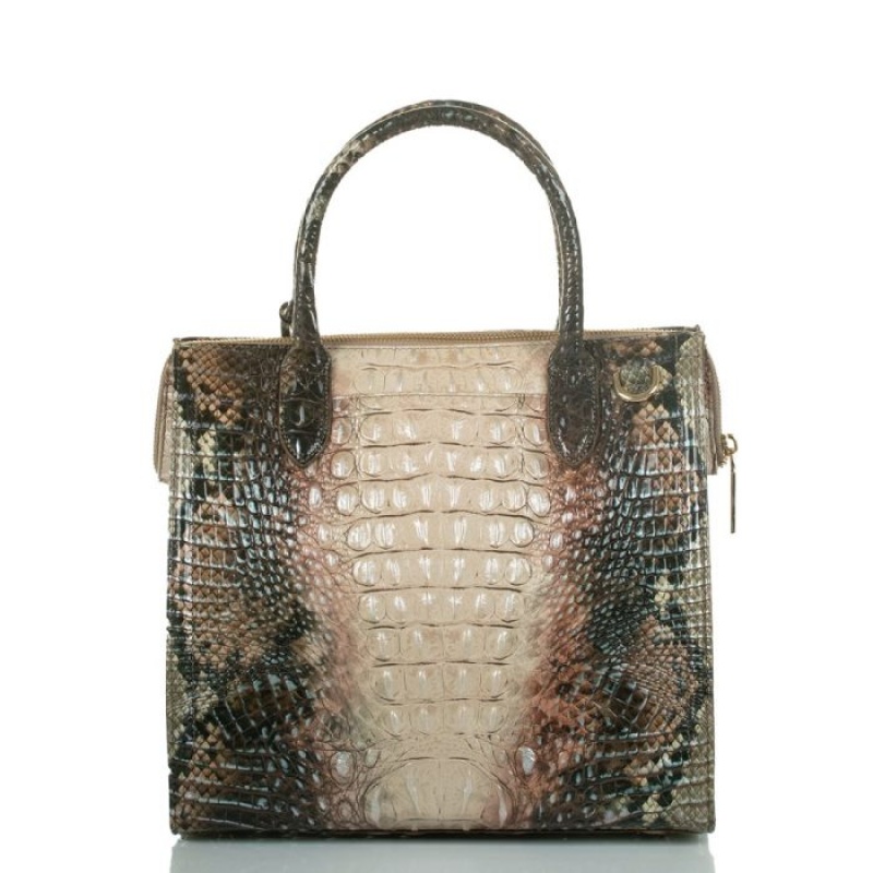 Women's Brahmin Caroline Satchel Bags Diamondback Ombre Melbourne | YFDZ8872