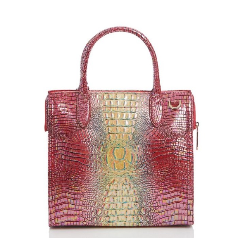 Women's Brahmin Caroline Satchel Bags Dragonfruit Ombre Mini Melbourne | AWJA5647