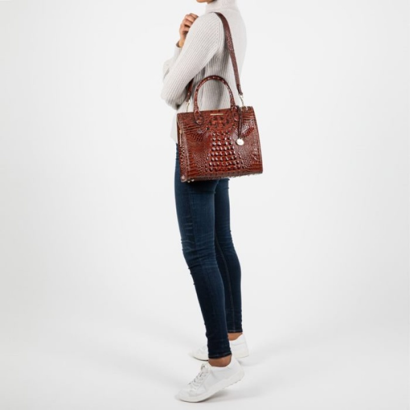 Women's Brahmin Caroline Satchel Bags Entice Ombre Melbourne | BAQW4580