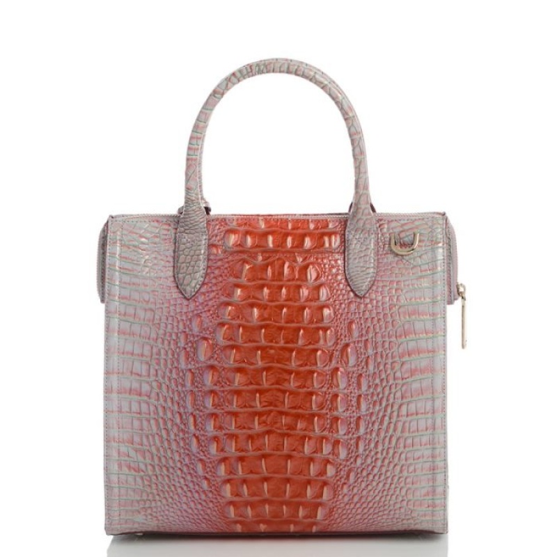 Women's Brahmin Caroline Satchel Bags Flirty Ombre Melbourne | ZLDN4080