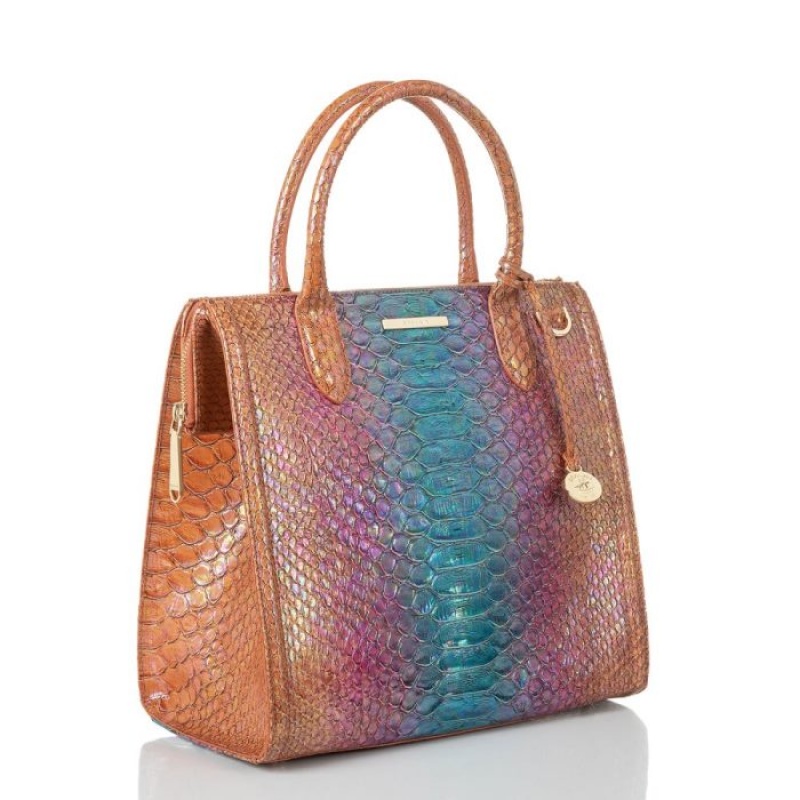 Women's Brahmin Caroline Satchel Bags Multicolor | CZLB1804