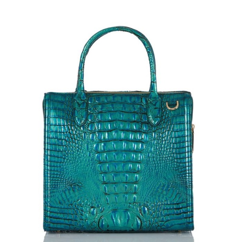 Women's Brahmin Caroline Satchel Bags Peacock | GPTP8722