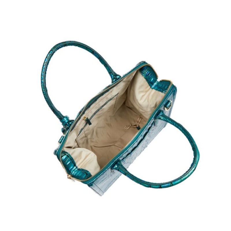 Women's Brahmin Caroline Satchel Bags Peacock | GPTP8722