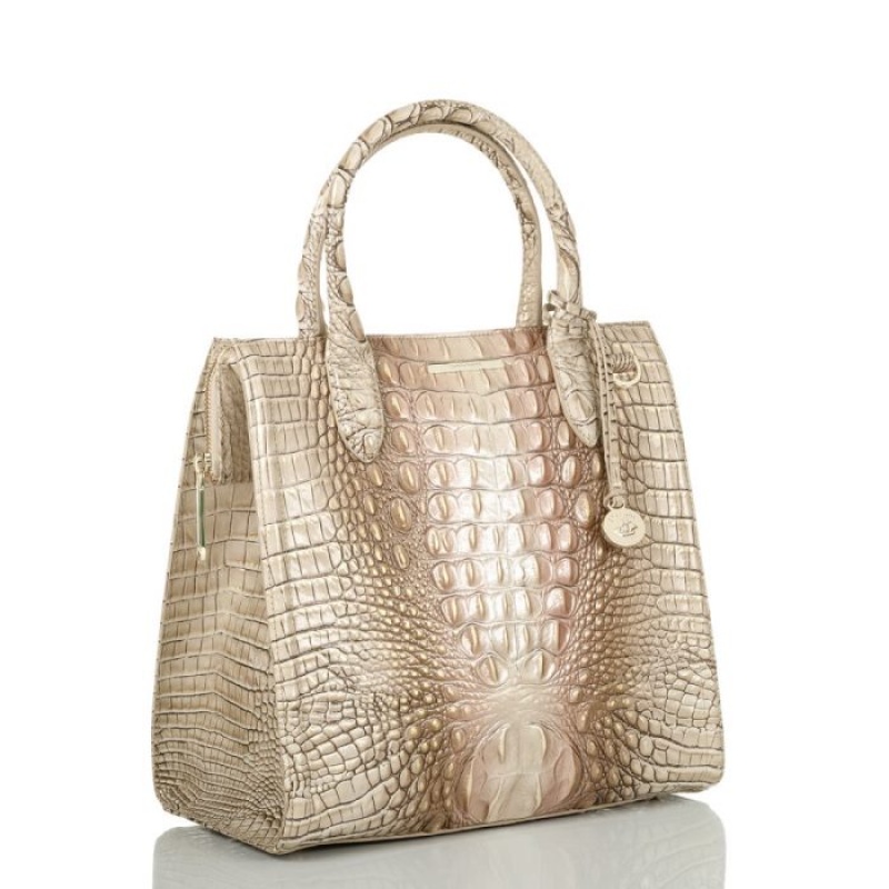 Women's Brahmin Caroline Satchel Bags Scallop Ombre Melbourne | TAEW6964