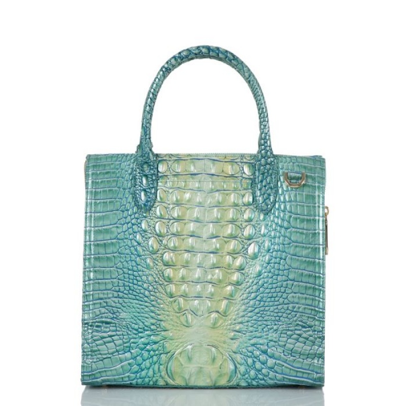 Women's Brahmin Caroline Satchel Bags Seafoam Ombre Melbourne | ORTF1702