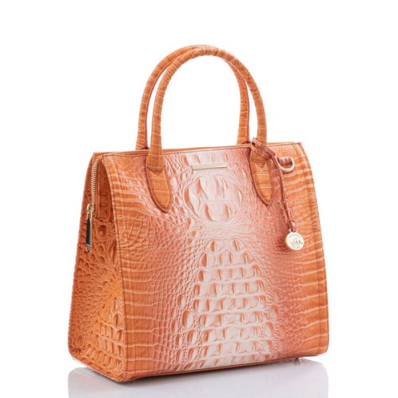 Women's Brahmin Caroline Satchel Bags Sherbert Ombre Melbourne | UJRP9670