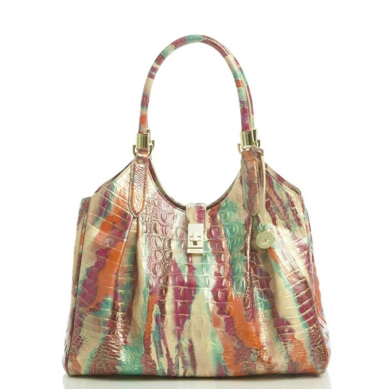 Women\'s Brahmin Celia Satchel Bags Multicolor | IPOG2967