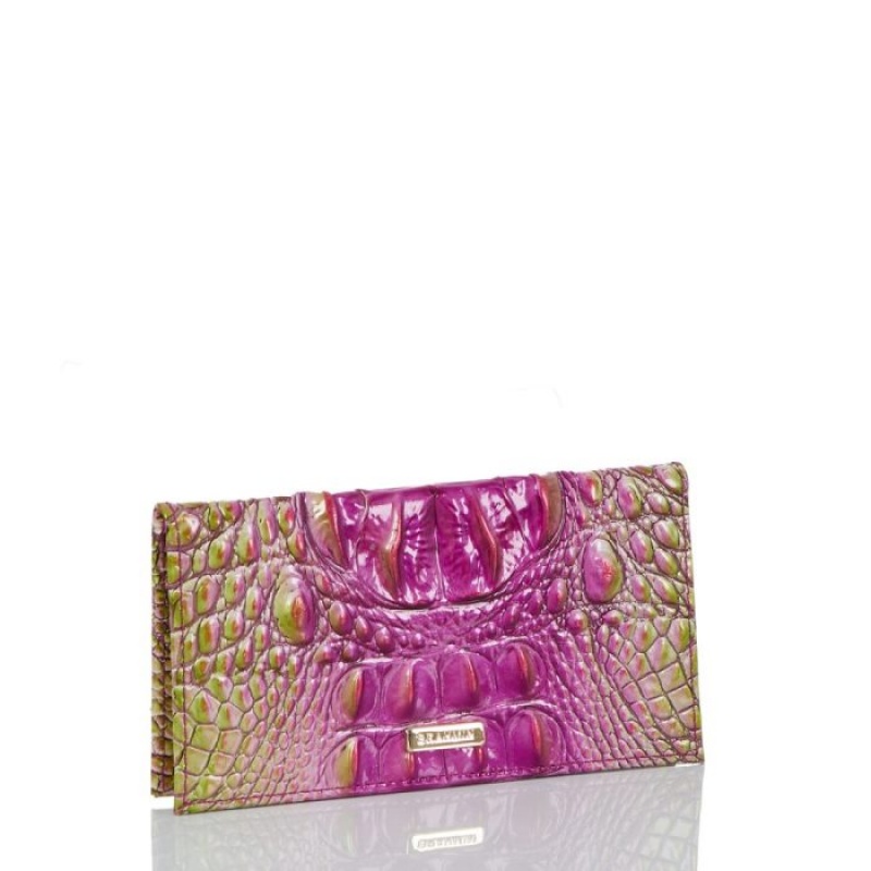 Women's Brahmin Cordelia Checkbook Wallets Limeade Ombre Melbourne | TXGM2446