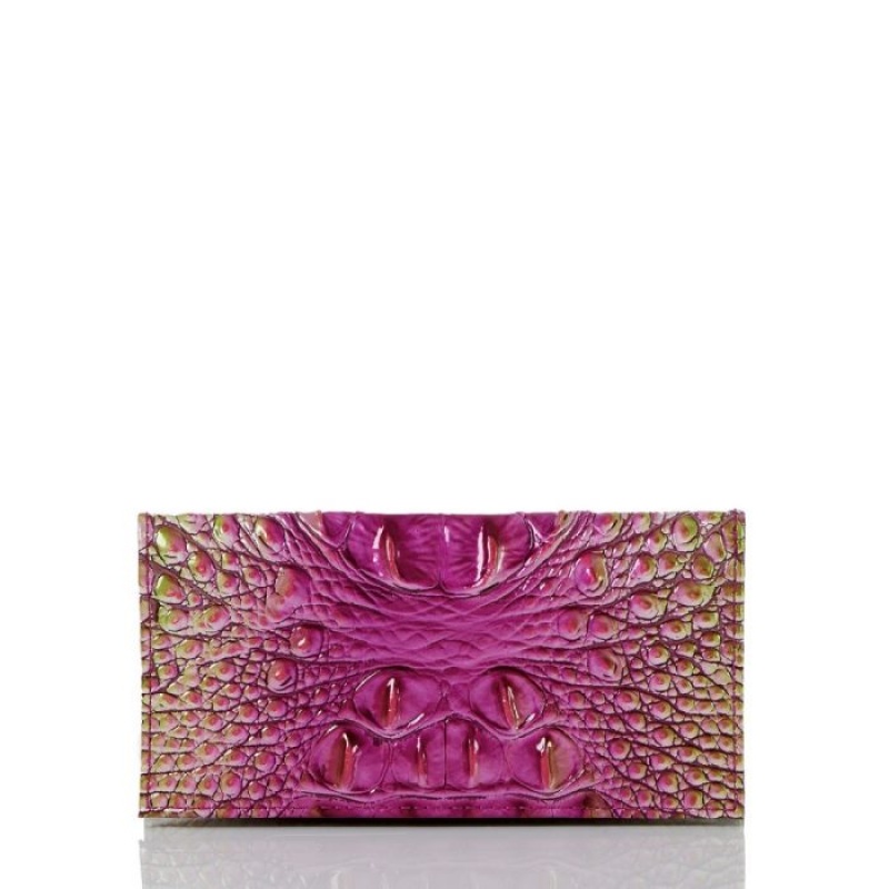 Women's Brahmin Cordelia Checkbook Wallets Limeade Ombre Melbourne | TXGM2446