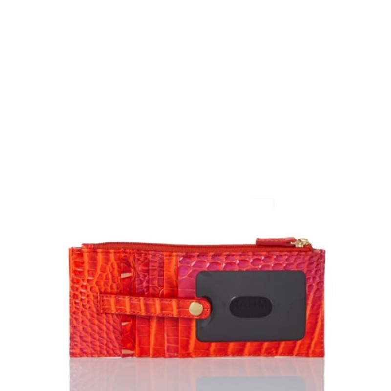 Women's Brahmin Credit Card Wallet Wallets Flame Melbourne | VKON7129