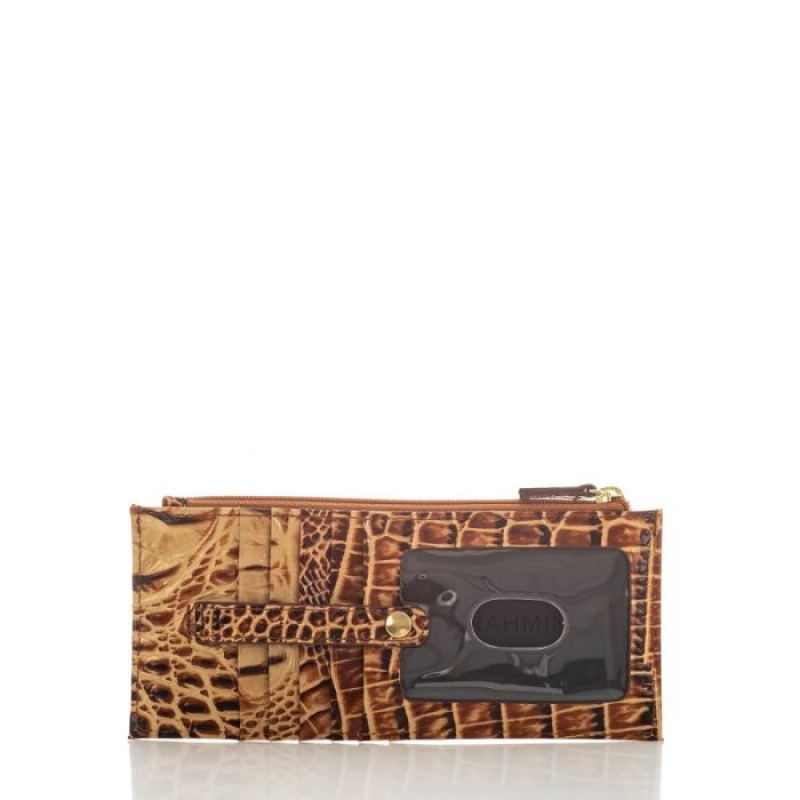 Women's Brahmin Credit Card Wallet Wallets Toasted Melbourne | MYDV4977