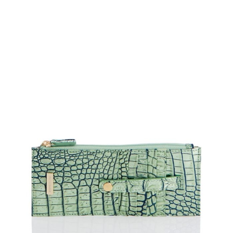 Women\'s Brahmin Credit Card Wallet Wallets Agave Melbourne | CVEE5966