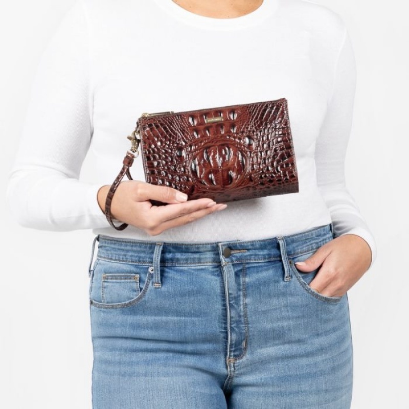 Women's Brahmin Daisy Wallets Black | KPZQ9860