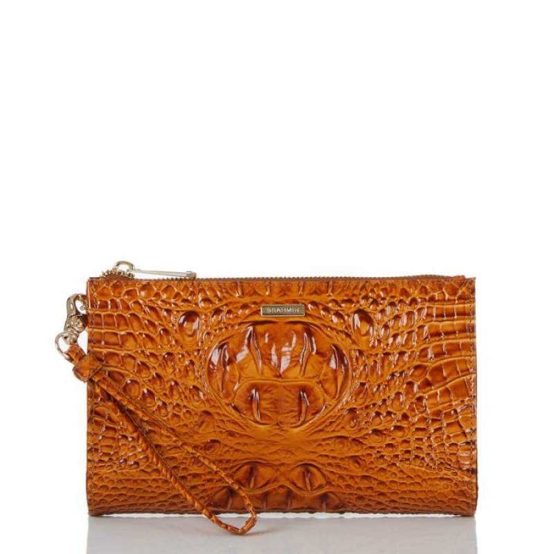 Women\'s Brahmin Daisy Wallets Dark Rum Melbourne | XAAE3614