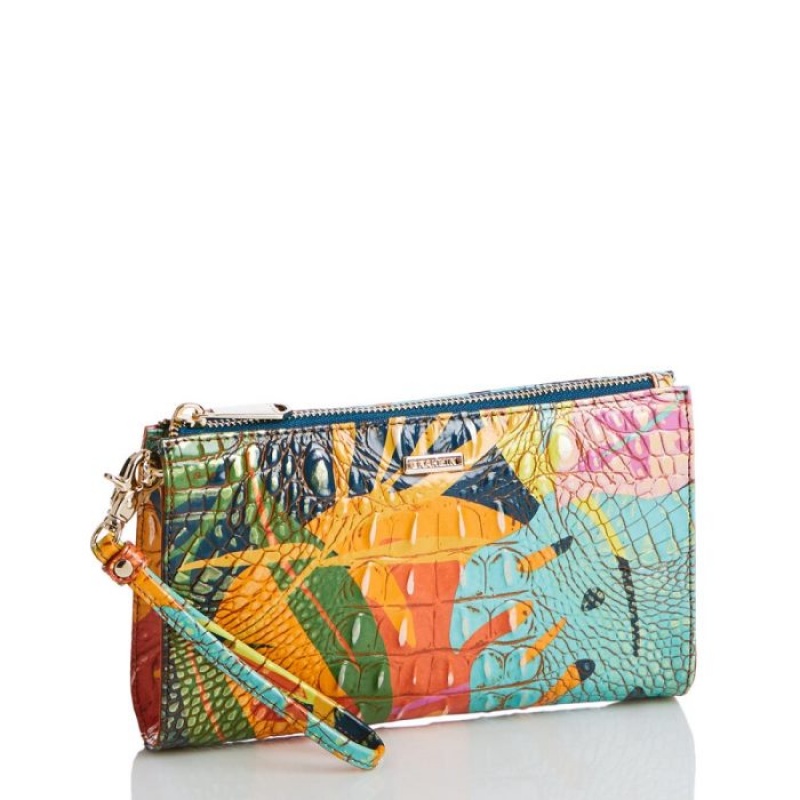 Women's Brahmin Daisy Wallets Green | HVFK6769