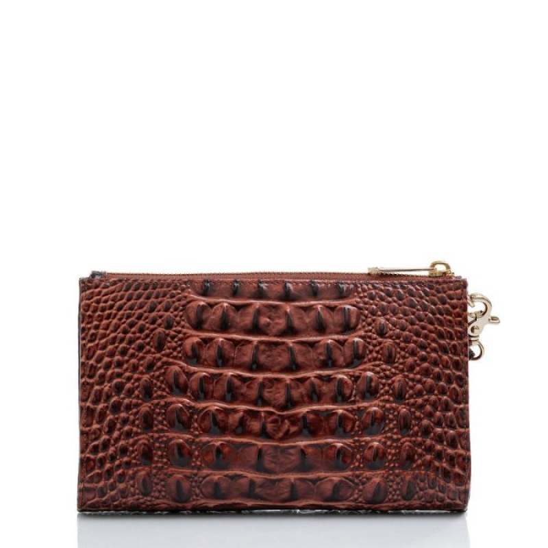 Women's Brahmin Daisy Wallets Pecan Melbourne | ZRZE6378