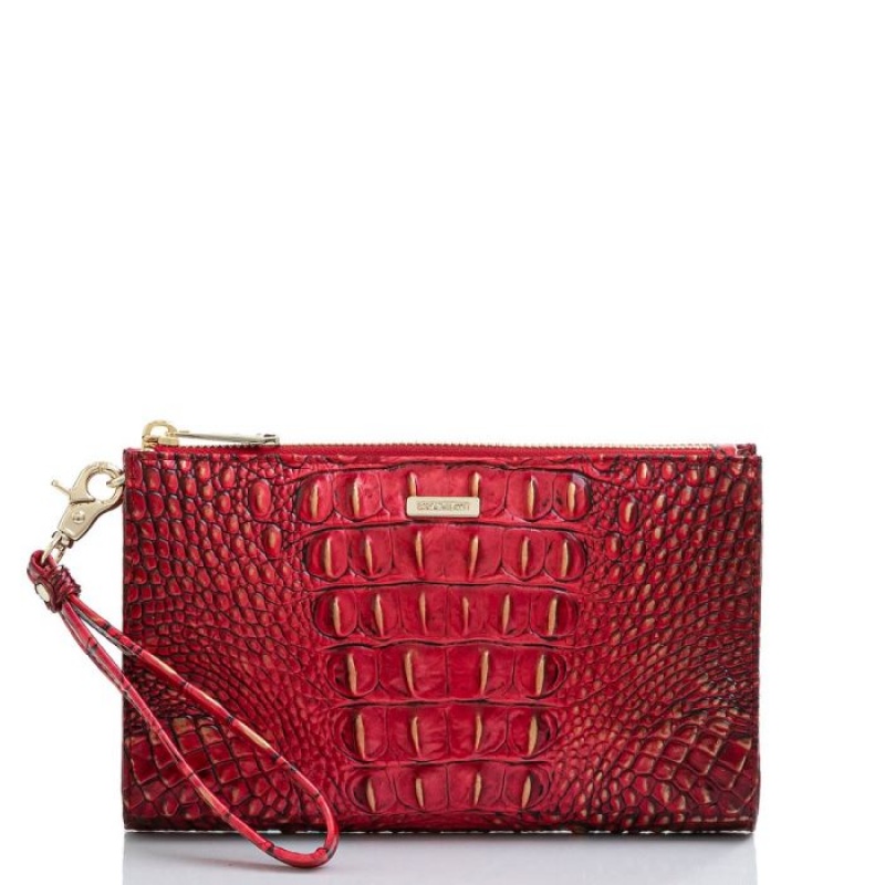 Women\'s Brahmin Daisy Wallets Red | FXGG9540