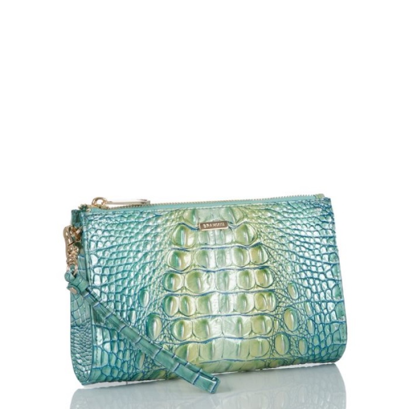 Women's Brahmin Daisy Wallets Seafoam Ombre Melbourne | ACCA7591