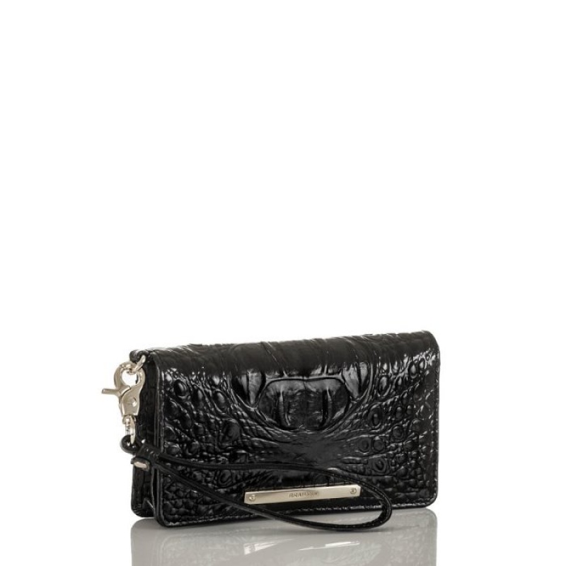 Women's Brahmin Debra Wallets Black | PVUF3056