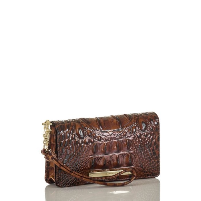 Women's Brahmin Debra Wallets Pecan Melbourne | ZGPZ6743