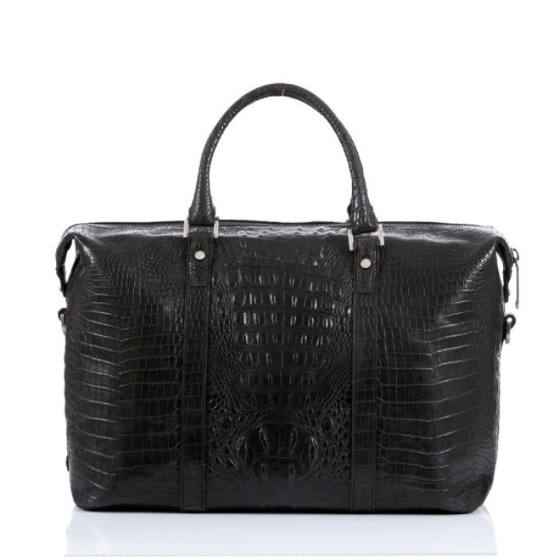 Women's Brahmin Duxbury Duffle Travel Bags Black | IKVP3592